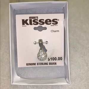Kisses Charm Sterling Silver New!